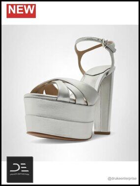High Platform Sandal with Ankle Strap